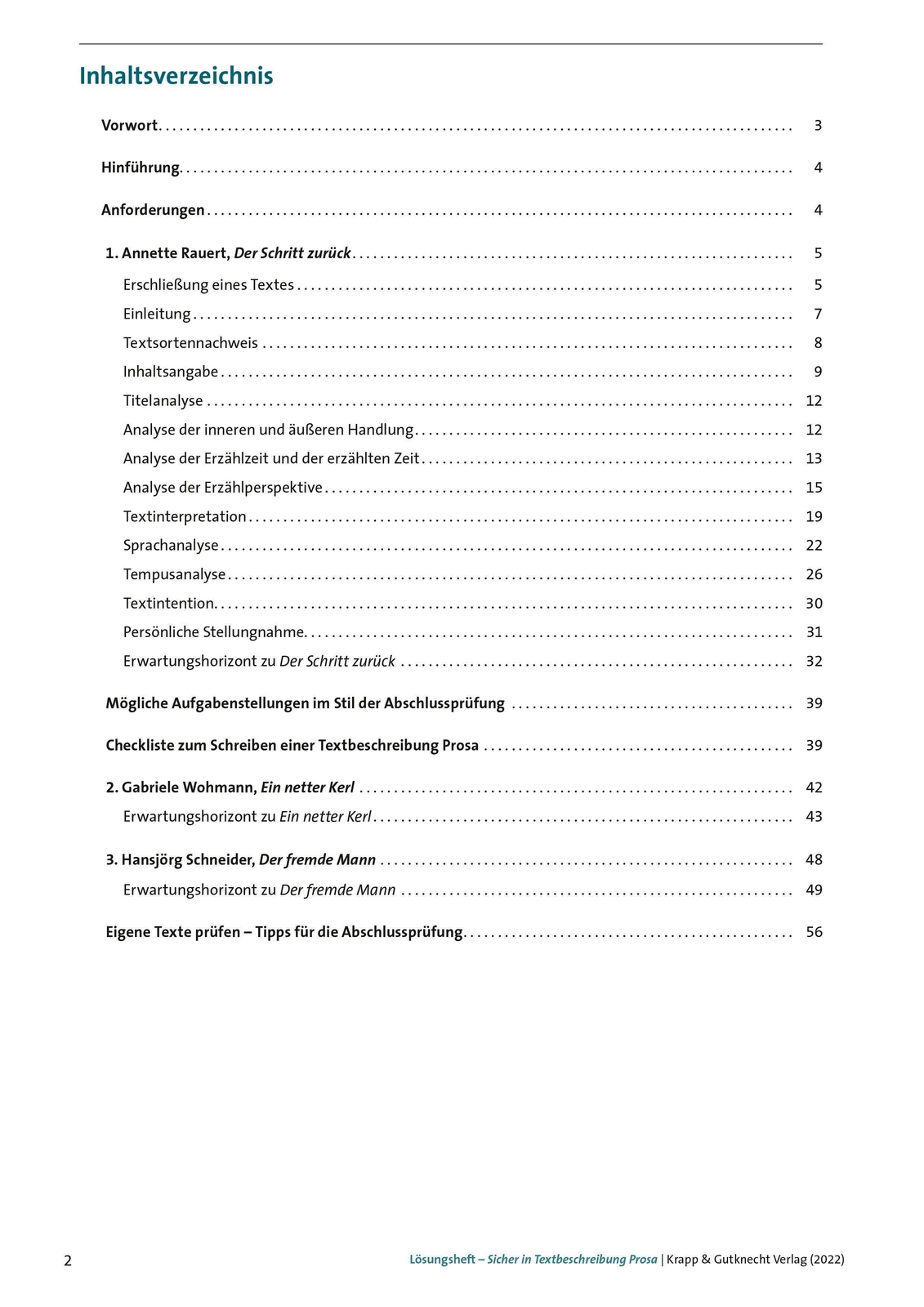 Thumbnail - Sicher In Textbeschreibung Prosa - Baden-württemberg - Trainingsheft |