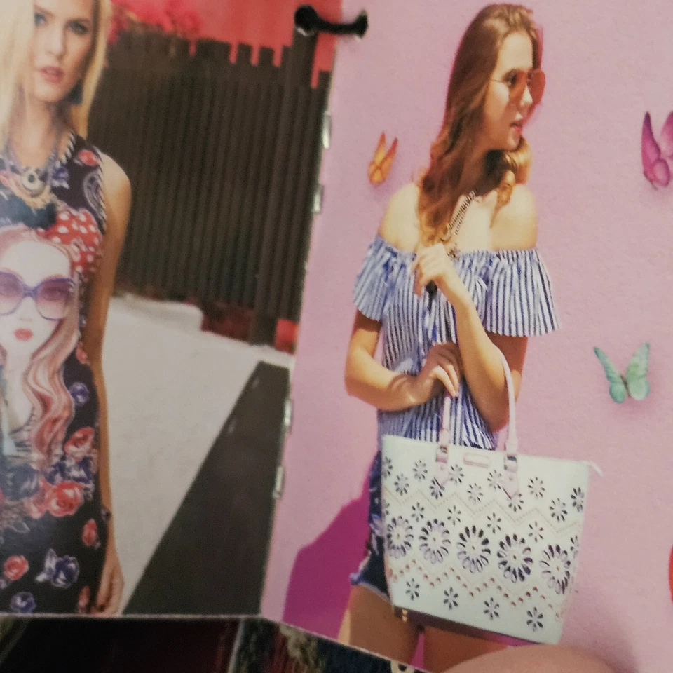 Nicole Lee Large Handbag Purse NWT Bling Sequins Aztec Studded Design - Image 4 of 4