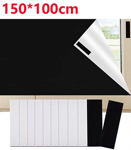 Blackout Blinds Stick On, 100% Blackout Blind Curtain for Window Shades Film - Picture 21 of 22