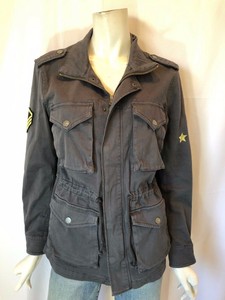 Revolve-REIKO-size-medium-gray-army-jacket-cargo-military