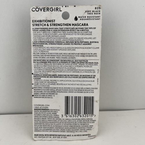 Covergirl Exhibitionist Mascara #825 VERY BLACK, Water Resistant - FREE SHIPPING - Picture 3 of 3