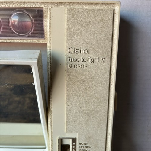 Rare Vintage Clairol TRUE TO LIGHT 5 V Make Up Twisiting Cosmetic Mirror Vanity - Picture 11 of 19