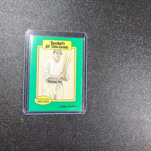 1987 Hygrade Baseball's All-Time Greats - Babe Ruth Hat Logo Partially... - Picture 1 of 2