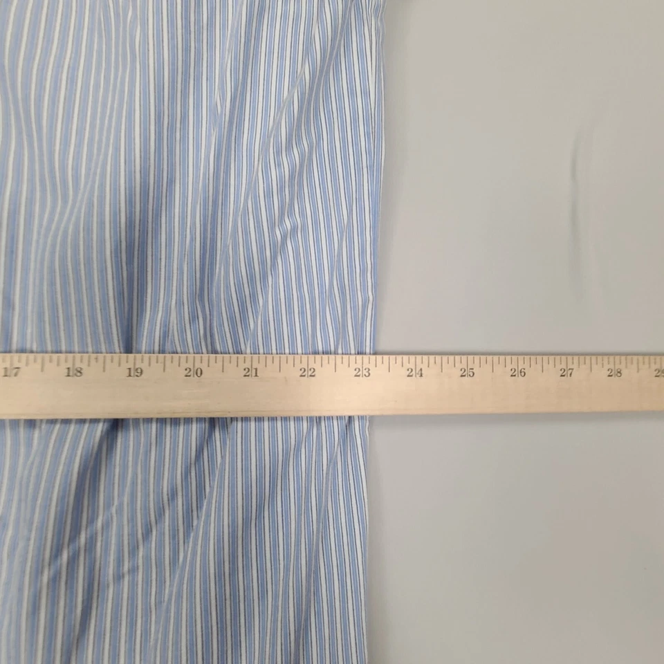 Geoffrey Beene Shirt Mens Extra Large Blue Button Up Casual Wrinkle Free Stylish - Image 4 of 4