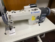 Yamata FY-0303 Direct-drive Top and Bottom feed Sewing Machine with Auto-Trimmer