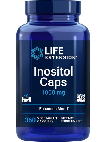 Life Extension Inositol Caps 1000 mg - Myo-inositol Supplement -...