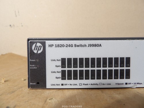 HP 1820-24G J9980A 24-Port Gigabit Managed Ethernet Switch - exkl. OHREN ... - Bild 2 von 6