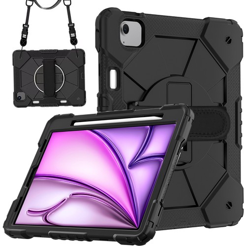 For iPad Air 11 2024-2025 11 inch Contrast Robot Silicone Hybrid PC Tablet Case - Picture 90 of 97