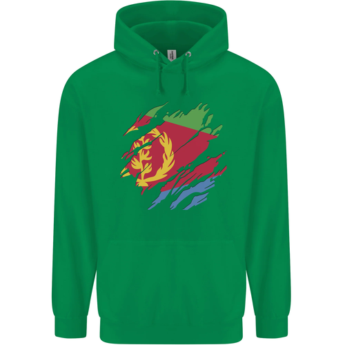 Torn Eritrean Flag Eritrea Flag Day Football Childrens Kids Hoodie - Picture 41 of 78