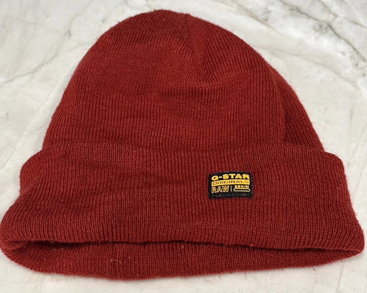 Bonnet G-STAR RAW Pour Femme – Couleur Rouille Orange, Tourné Et Ajusté