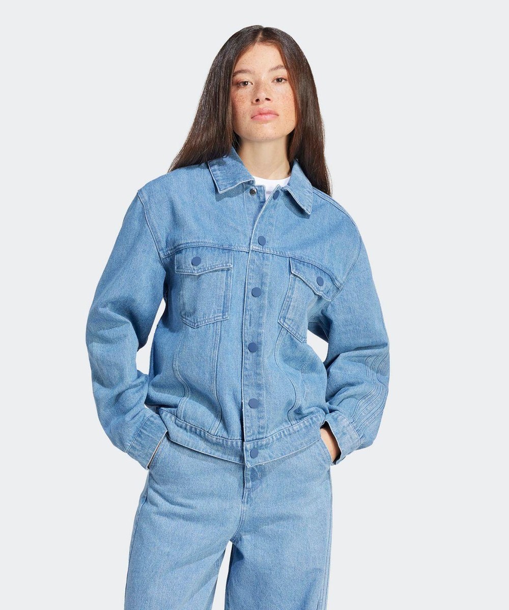 ジャケット adidas xxenia 3s jacket light denim IS1742 Genuine adidas (xXenia) 3S Jacket - Light Denim / IS1742