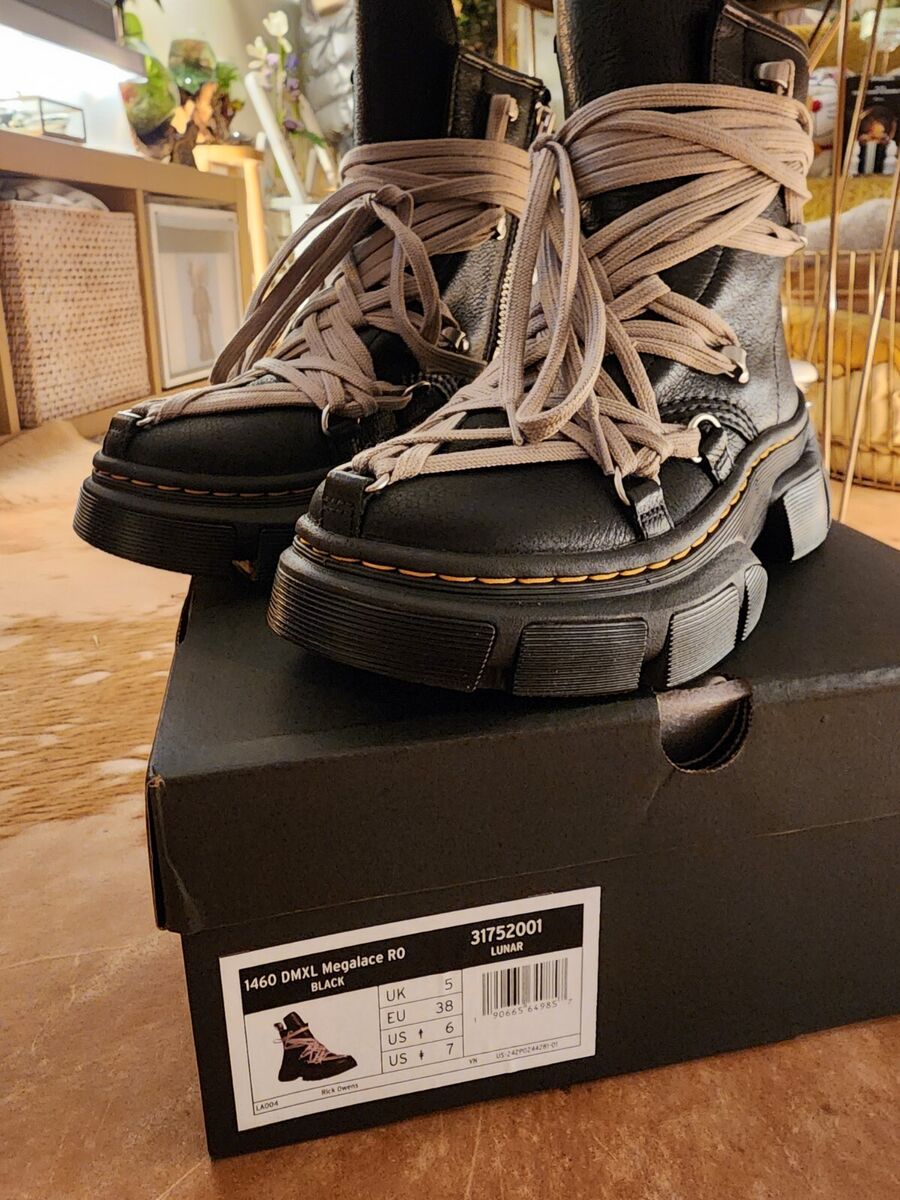 RICK OWENS x DR. MARTENS 1460 DMXL MEGA LACE BOOT | SIZE 7 RICK OWENS x DR. MARTENS 1460 DMXL MEGA LACE BOOT | SIZE 7
