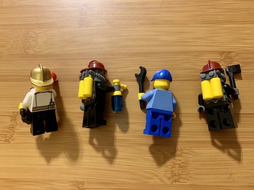 Lego CITY 60088 FIRE SET Retired Fire Chief ATV firefighter fireman FD 4 men ax - Picture 7 of 10