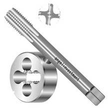 1 Pcs HSS Machine 1-32 UNS Plug Tap and 1pc 1-32 UNS Die Threading Tool