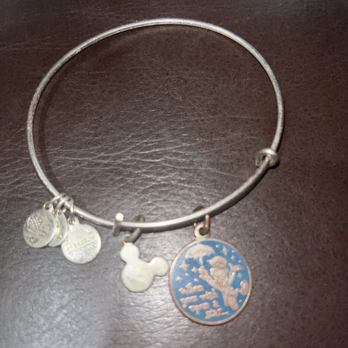Disney Alex and Ani Jiminy Cricket You Wish Upon a Star Silver Bangle Bracelet - Picture 2 of 9