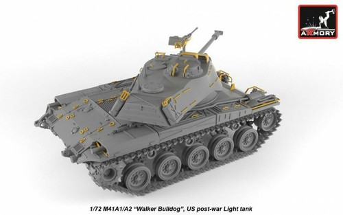 M41A1/A2 Walker Bulldog US post-war Light tank scale 1/72 Armory AR 72412 - Picture 2 of 12