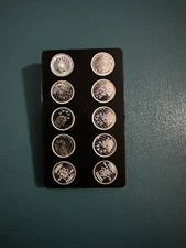 Airtite 1g 999 Silver Round Holder Display Insert Protective Casing / *READ