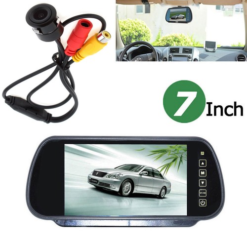 7" LCD Car Rear View Mirror Monitor CCD Car Reverse Backup Rear View Camera Kits - Picture 12 of 12