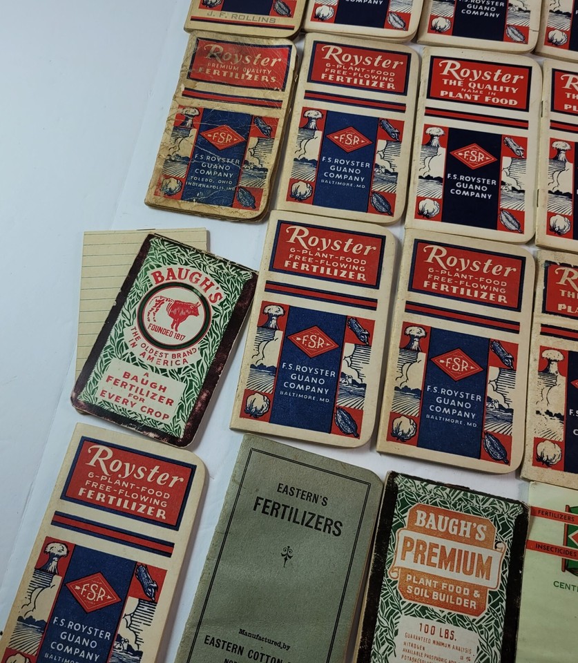Vintage Lot 30+ 1920s - 1950s Fertilizers Farm Notebooks Ephemera ...