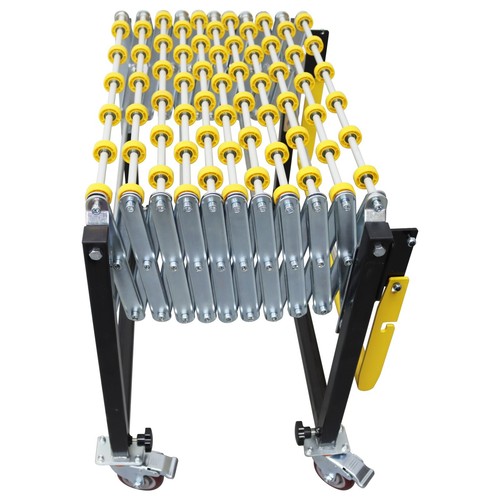 15.7"-59" Length Adjustable Flexible Expandable Conveyor Roller Conveyor 23.6"W - Picture 2 of 24