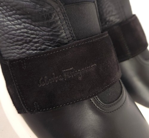 Salvatore Ferragamo Dion Slip On Sneaker Size 43.5 10.5 EE Mens Black $595 - Picture 4 of 17