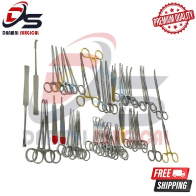 Packing Veterinary Surgical Instruments 141 PCS CANINE+FELINE SPAY PACK VETERINARY SURGICAL INSTRUMENTS | eBay