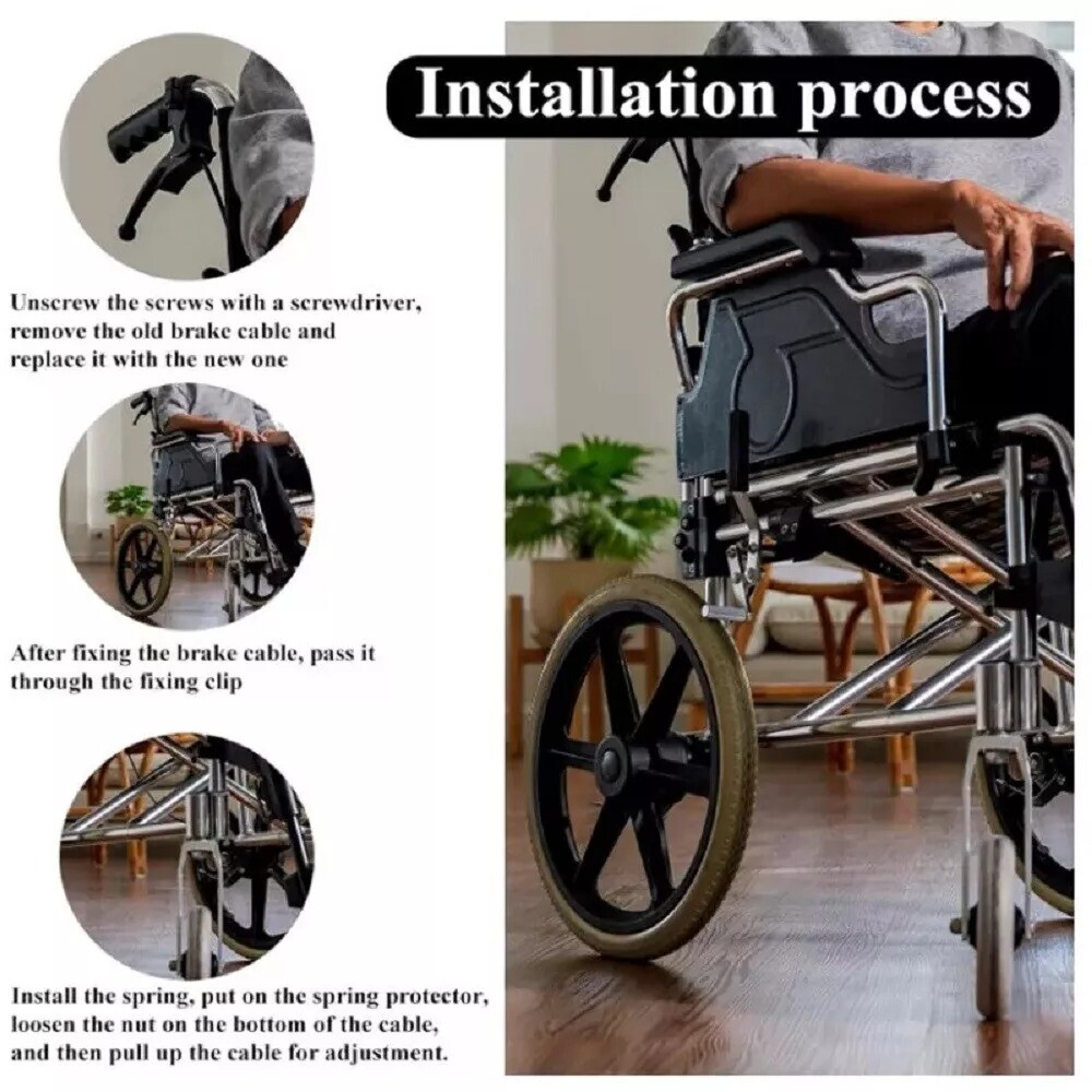 14Pcs Drive Walker Parts Brake Cable Drive Replacement Parts For Walker