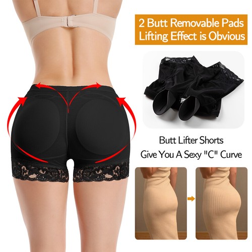 Booty Shaper Padded Underwear Panties Women's FAKE ASS Butt Lifter Hip Enhancer - Picture 25 of 38