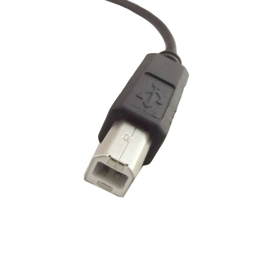 1x USB 2.0 B Male To USB Micro 5 Pin Male Plug Right Angled Adapter Cable 25cm - Picture 4 of 6