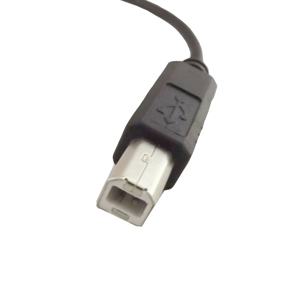 1x USB 2.0 B Male To USB Micro 5 Pin Male Plug Right Angled Adapter Cable 25cm - Image 4 of 4