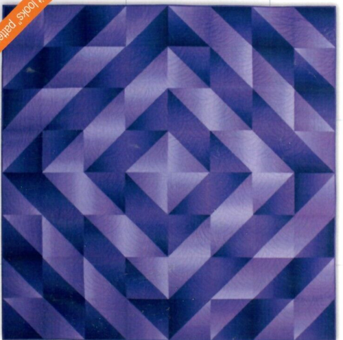 Quilt Pattern "Ombre Diamond" Says "Easier than it looks" 2 Styles Blanket Sizes - Picture 2 of 2