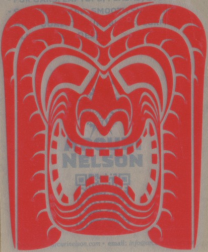 Calcomanía de vinilo mediana Hawaiian Ki'i, 3,5" x 4,25", duradera, flexible, 2 colores - Imagen 3 de 10