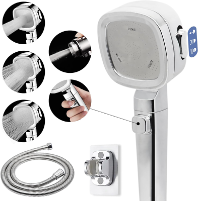 #ad Rv Shower Head with 60quot; Hose and On Off Switch 3 Spray Modes High Pressure Head $26.63