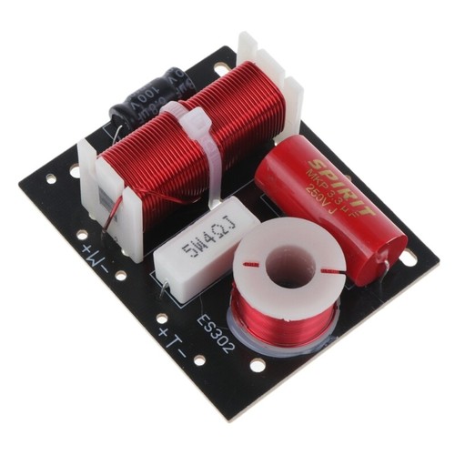 1PC 400W 2 Way Speaker Frequency Divider Tweeter Bass Filter - Afbeelding 5 van 8