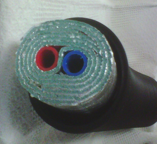 1-1/4" 150' Insulated Outdoor Furnace Oxygen Barrier 5 Wrap PEX Pipe - Picture 2 of 3