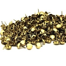 C.S. Osborne 1000 Pcs 7/16" Brass Plated Nails 6925-BP Gold Decorative Tacks