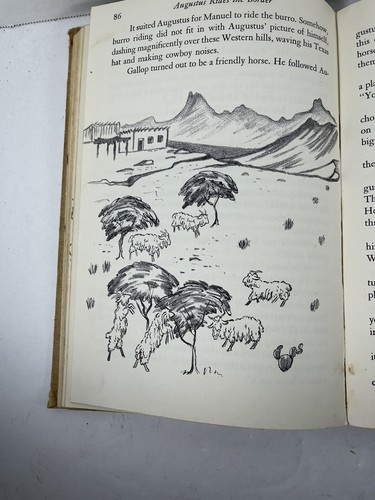 Augustus Rides the Border Le Grand 1947 HC  1st Edition Grosset Dunlap Ex-Lib - Picture 10 of 10