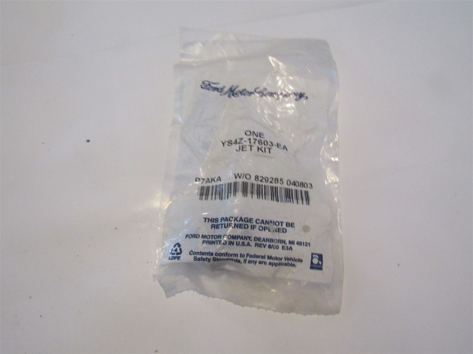 NOS 2000 - 2007 FORD FOCUS WINDSHIELD WASHER SQUIRTER NOZZLE YS4Z-17603 ...