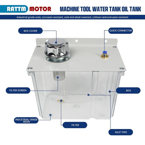 YS-BPV-3000 Cooling Spray Pump System 110V+3L Water Tank For CNC Lathe Engraving - Picture 3 of 9