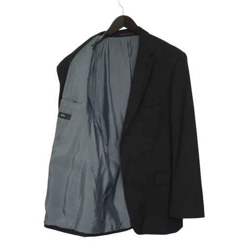 Herren HUGO BOSS Blazer Blau Bertolucci Wolle Super 100 Größe EU54 UK / US44 - Bild 3 von 11