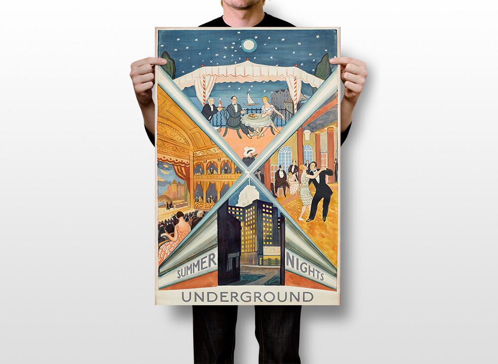 London Underground　ポスター London underground poster hi-res stock photography and