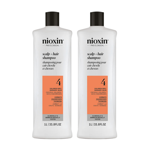 NIOXIN SCALP + HAIR THICKENING SYSTEM 4 SHAMPOO 1000ML X2 - Picture 3 of 3