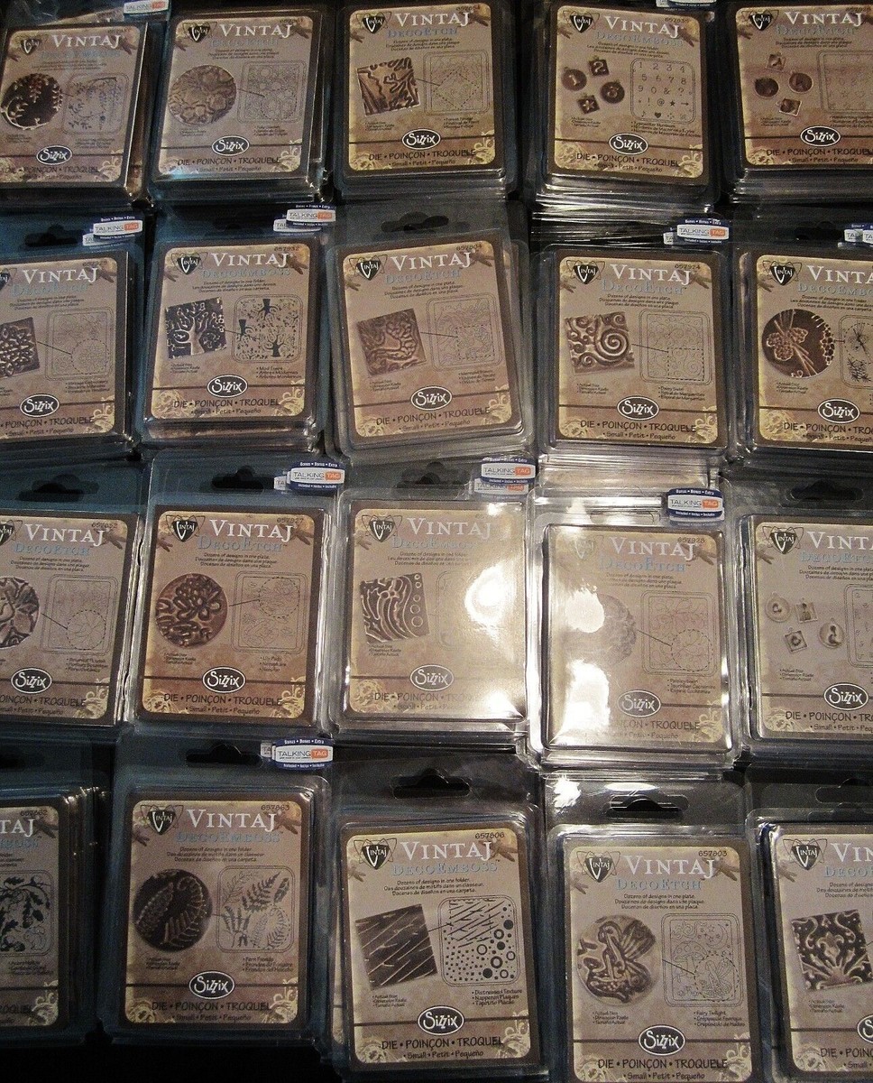 Sizzix Vintaj DecoEtch Dies or DecoEmboss Folders - Your Choice of