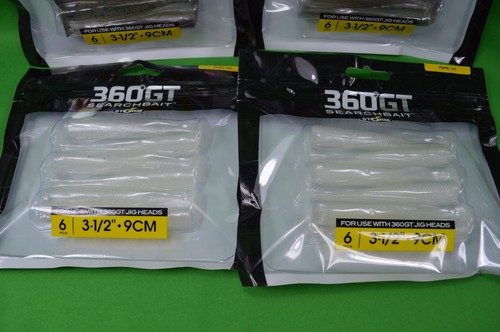 4 360GT Suchköder Angelköder Kunststoff, 3 1/2", Neu, 6 pro Packung, Schmelz, Pearl Ice - Bild 3 von 3