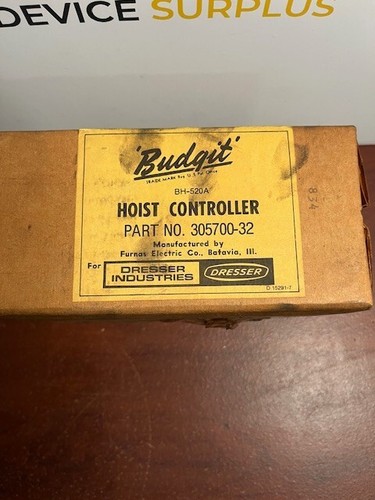 Budgit Hoist Controller 305700-32 & BH-520A Fits Manning, Maxwell, Moore New - Picture 2 of 5