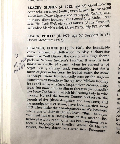 1992 WHO'S WHO IN HOLLYWOOD Vol 1 & 2, David Ragan, Complete Set - VERY GOOD - Picture 7 of 9