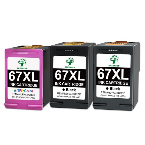 67XL Ink Cartridges for HP 67 Ink Deskjet 2700e 2755e 4152 4155e ENVY 6000 6055e - Picture 10 of 10