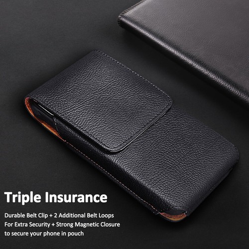For Samsung Galaxy S8+/S9 Plus Note8 9 Slim Leather Case Belt Clip Holster Pouch - Picture 12 of 30