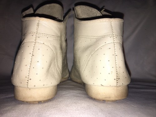Leon David’s Cream Beige Ivory Soft Leather Lace Ankle Bootie Vintage Size US 10 - Picture 5 of 14