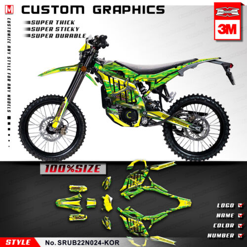 Kungfu Graphics Full Stickers Kit for Sur-Ron Ultra Bee Surron Decals Vinyl Red - Foto 25 di 34